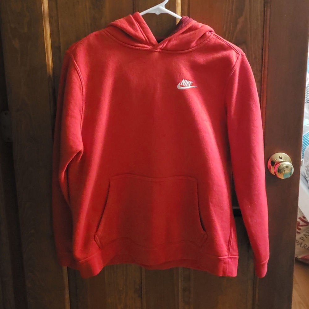 Boys red nike hoodie